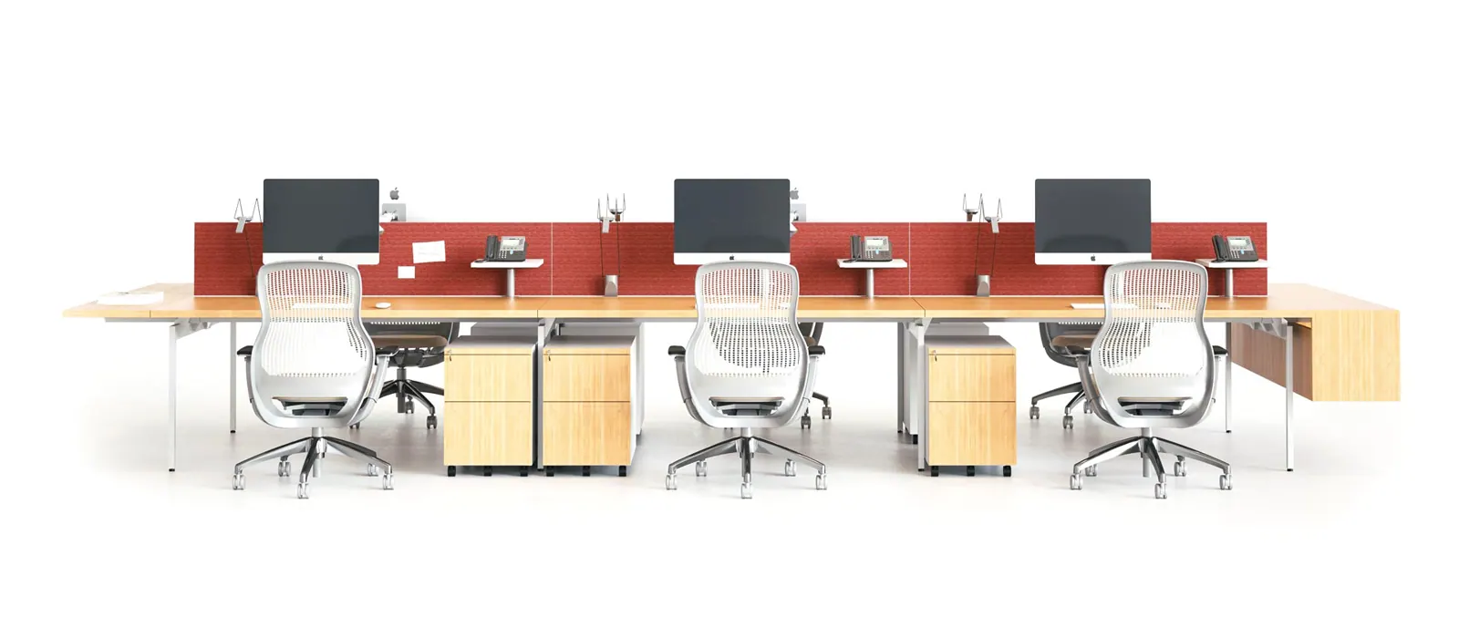 Furniture workstation rendering for product sales review