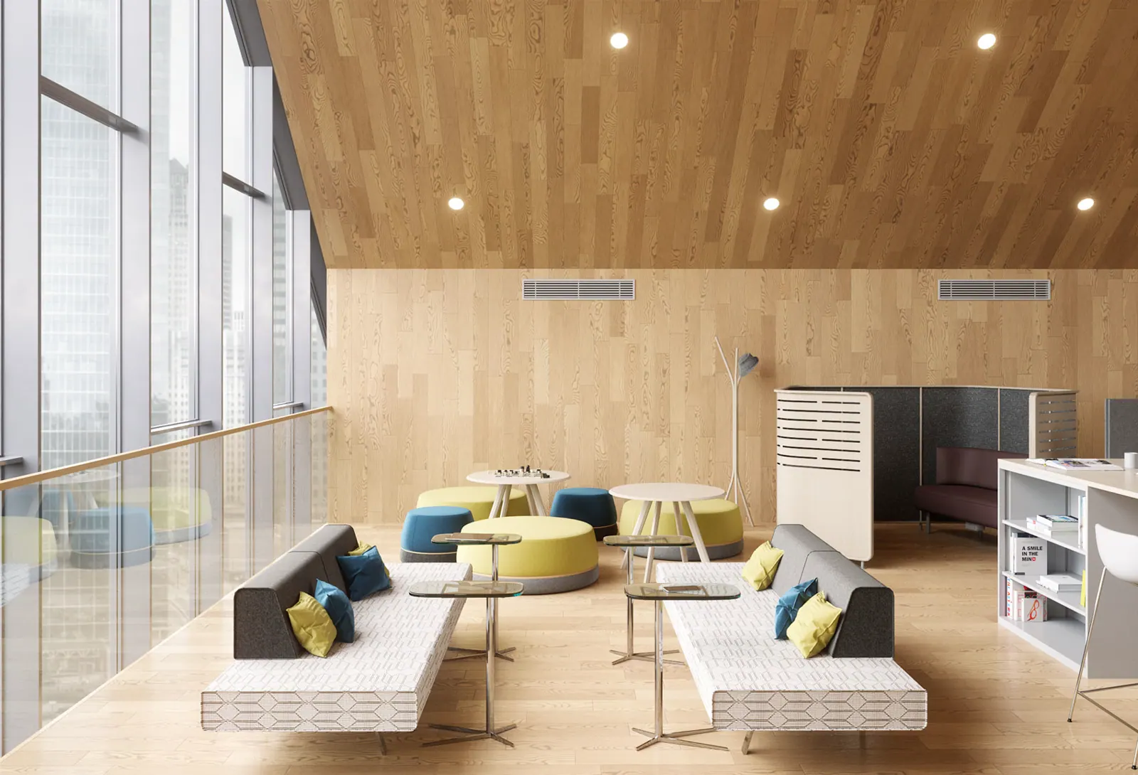 Soft seating product rendering for workplace presentation